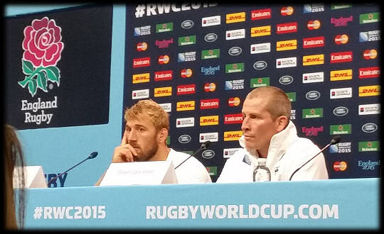 Chris Robshaw Stuart Lancaster RWC2015